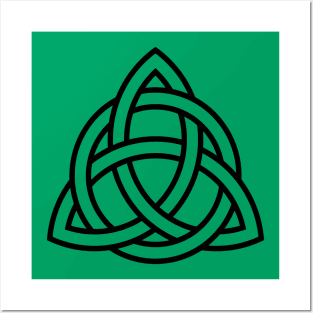 Triquetra Knot With Interlaced Circle Posters and Art